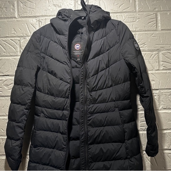 New Authentic Canada Goose Women's Clair Long Coat Size Large - Picture 5 of 11